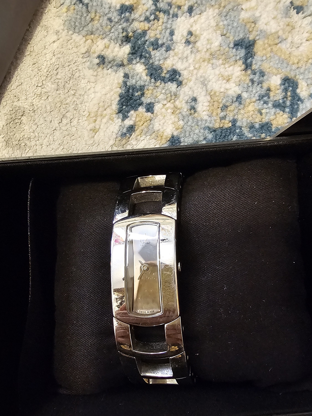 Calvin Klein CK Swiss Made Women's Bracelet Watch K3Y2S11G Silver Tone with Box